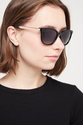Lunettes de soleil polarisées femmes - Catégorie 3 - Noir - Doré, gris et noir