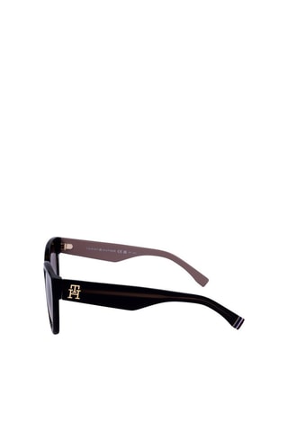 Lunettes de soleil femme - Catégorie 2 - Tommy Hilfiger - Noir et marron