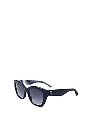 Lunettes de soleil femme - Catégorie 3 - Tommy Hilfiger - Bleu et doré