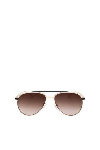 Lunettes de soleil homme - Catégorie 2 - Karl Lagerfeld - Doré, gris et noir