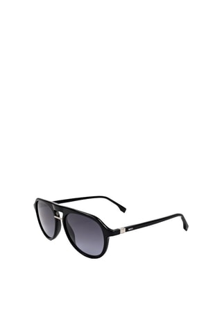 Lunettes de soleil homme - Catégorie 3 - Hugo Boss - Gris foncé et noir