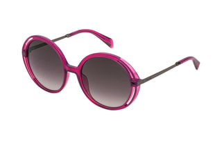 Lunettes de soleil femme - Catégorie 3 - Police - Rose et gris