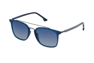Lunettes de soleil polarisées homme - Catégorie 3 - Police - Bleu et noir