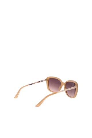 Lunettes de soleil femme - Catégorie 3 - Guess - Beige et rose