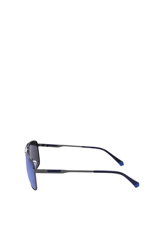 Lunettes de soleil polarisées homme - Verres effet miroir - Catégorie 3 - Polaroid - Gris foncé