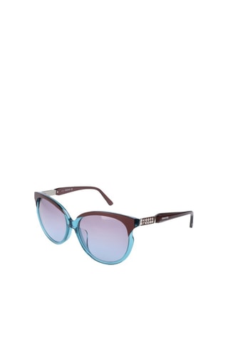 Lunettes de soleil femme - Catégorie 2 - Swarovski - Rouge, bleu et marron