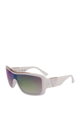 Zonnebril Dames - Bruin Spiegelende Glazen - Categorie 2 - Guess - Wit