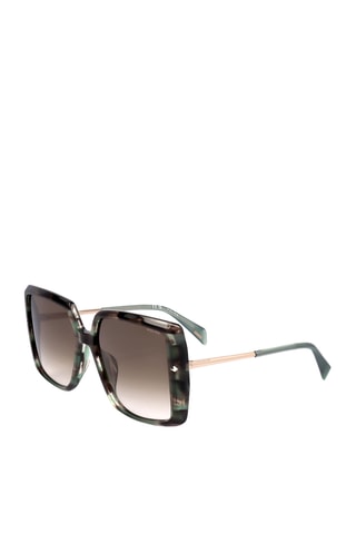Lunettes de soleil femme - Catégorie 2 - Police - Marron et vert