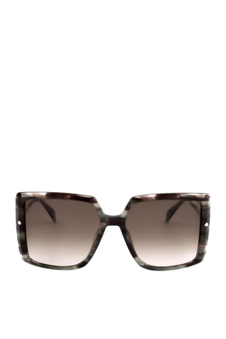 Lunettes de soleil femme - Catégorie 2 - Police - Marron et vert