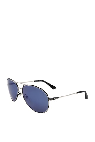 Lunettes de soleil homme - Verres effet miroir - Catégorie 3 - Police - Gris
