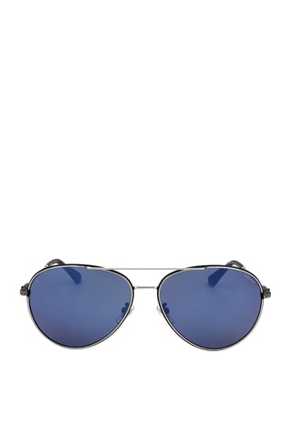 Lunettes de soleil homme - Verres effet miroir - Catégorie 3 - Police - Gris