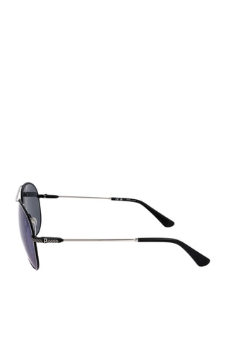 Lunettes de soleil homme - Verres effet miroir - Catégorie 3 - Police - Gris