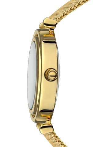 Orologio al quarzo in acciaio e madreperla Clare - Dorato