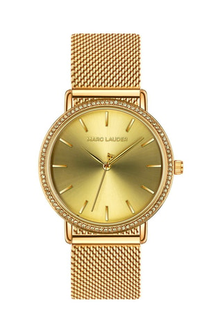 Orologio al quarzo in acciaio Marbella - Dorato 