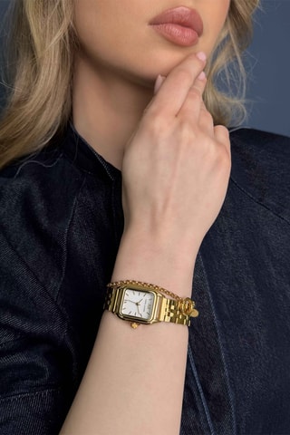 Orologio al quarzo e bracciale Antwerp - Dorato