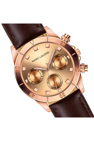 Cofanetto orologio al quarzo in pelle e bracciale Valencia