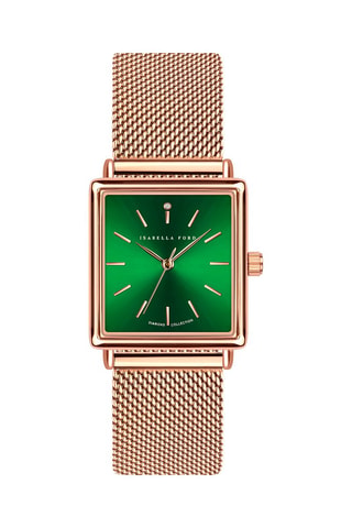 Orologio al quarzo in acciaio e diamante Elisabeth