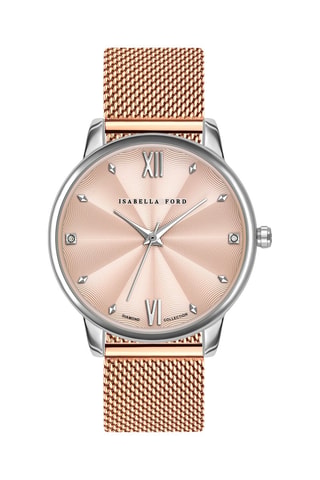 Cofanetto orologio al quarzo con diamante e cinturini in acciaio Skylar