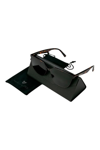 Occhiali da sole polarizzati unisex - Categoria 3 - Nero e marrone