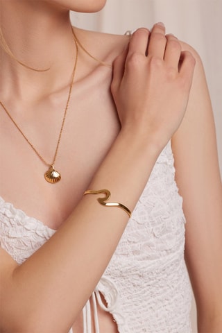 3 bracciali bangle Wavelle - Dorato