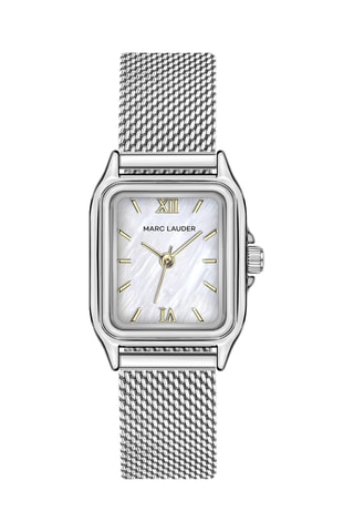 Orologio al quarzo in acciaio Nira - Argentato