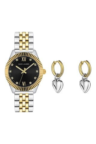Cofanetto orologio al quarzo e orecchini Edinburgh