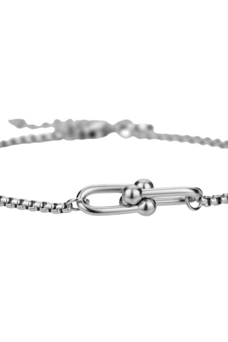 Bracciale gourmette - Argentato