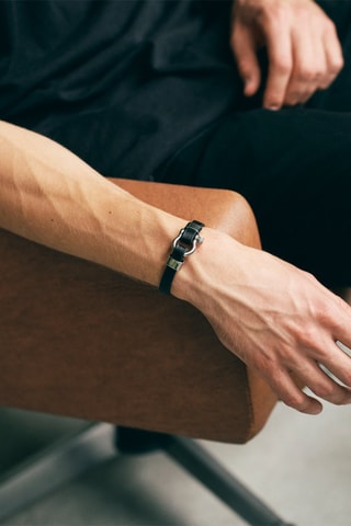 Bracciale - Pelle - Nero