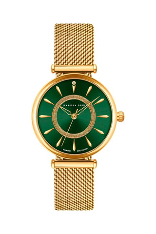 Orologio al quarzo in acciaio e diamante Nathalie