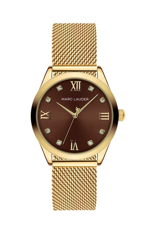 Orologio al quarzo in acciaio e zirconi Marrakech