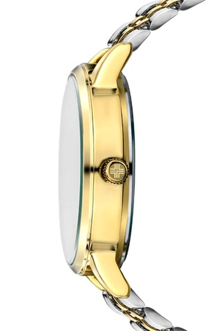 Orologio al quarzo in acciaio - Argentato e dorato