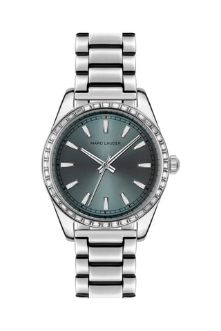 Orologio al quarzo in acciaio Ankara - Argentato e grigio