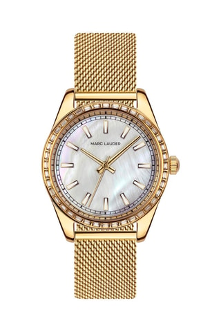 Orologio al quarzo in acciaio e madreperla Tirana