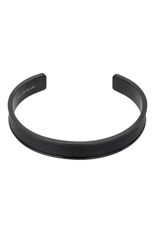Bracciale bangle - Pelle - Nero
