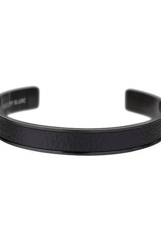 Bracciale bangle - Pelle - Nero