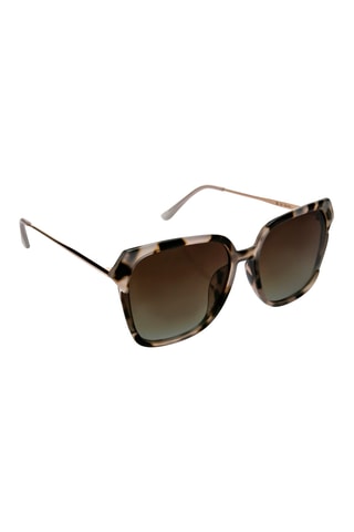 Occhiali da sole polarizzati e catenina unisex - Categoria 3 - Beige