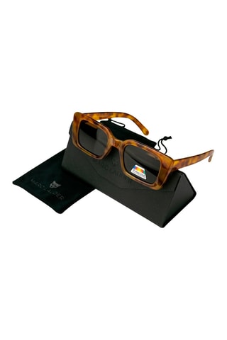 Occhiali da sole polarizzati unisex - Categoria 3 - Giallo e marrone