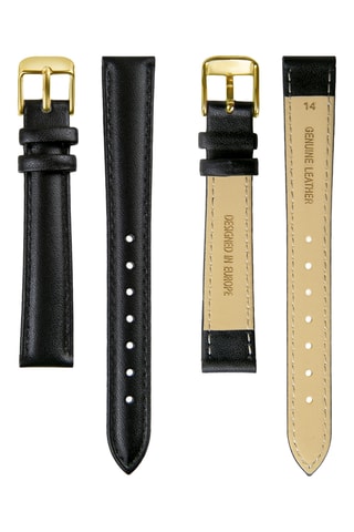 Orologio al quarzo in pelle Colette - Nero e dorato