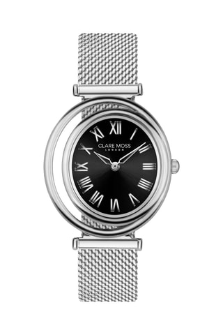 Orologio al quarzo in acciaio Clare - Argentato