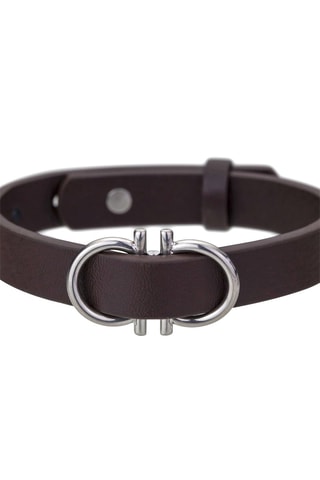 Cofanetto orologio al quarzo e bracciale in pelle Geneva
