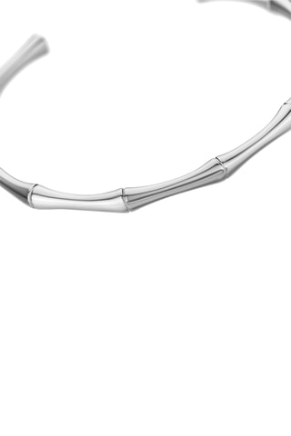 Cofanetto orologio al quarzo placcato Ion argento e diamante e bracciale bangle Isaure