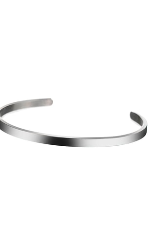 Cofanetto orologio al quarzo in acciaio e bracciale bangle