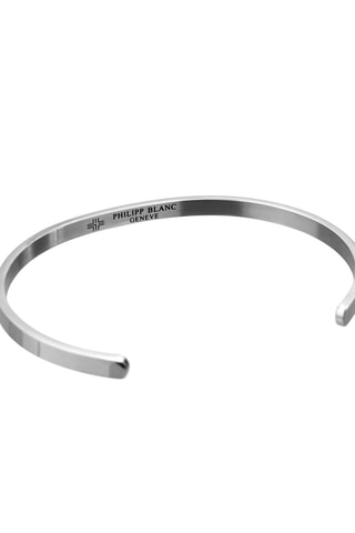 Cofanetto orologio al quarzo in acciaio e bracciale bangle