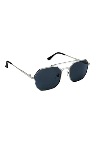 Occhiali da sole polarizzati unisex - Categoria 3 - Nero e argentato