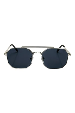 Occhiali da sole polarizzati unisex - Categoria 3 - Nero e argentato