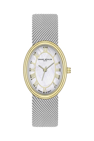 Orologio al quarzo in acciaio  Cavloc - Argentato e dorato