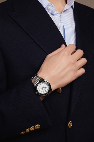 Orologio al quarzo in acciaio Walen - Cronometro - Argentato