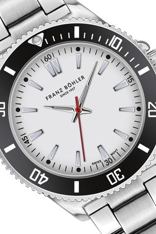 Orologio al quarzo in acciaio Walen - Cronometro - Argentato