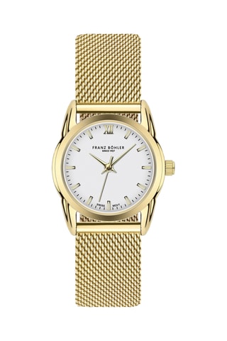 Orologio al quarzo in acciaio Lej da Staz - Dorato