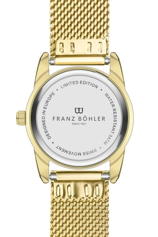 Orologio al quarzo in acciaio Lej da Staz - Dorato